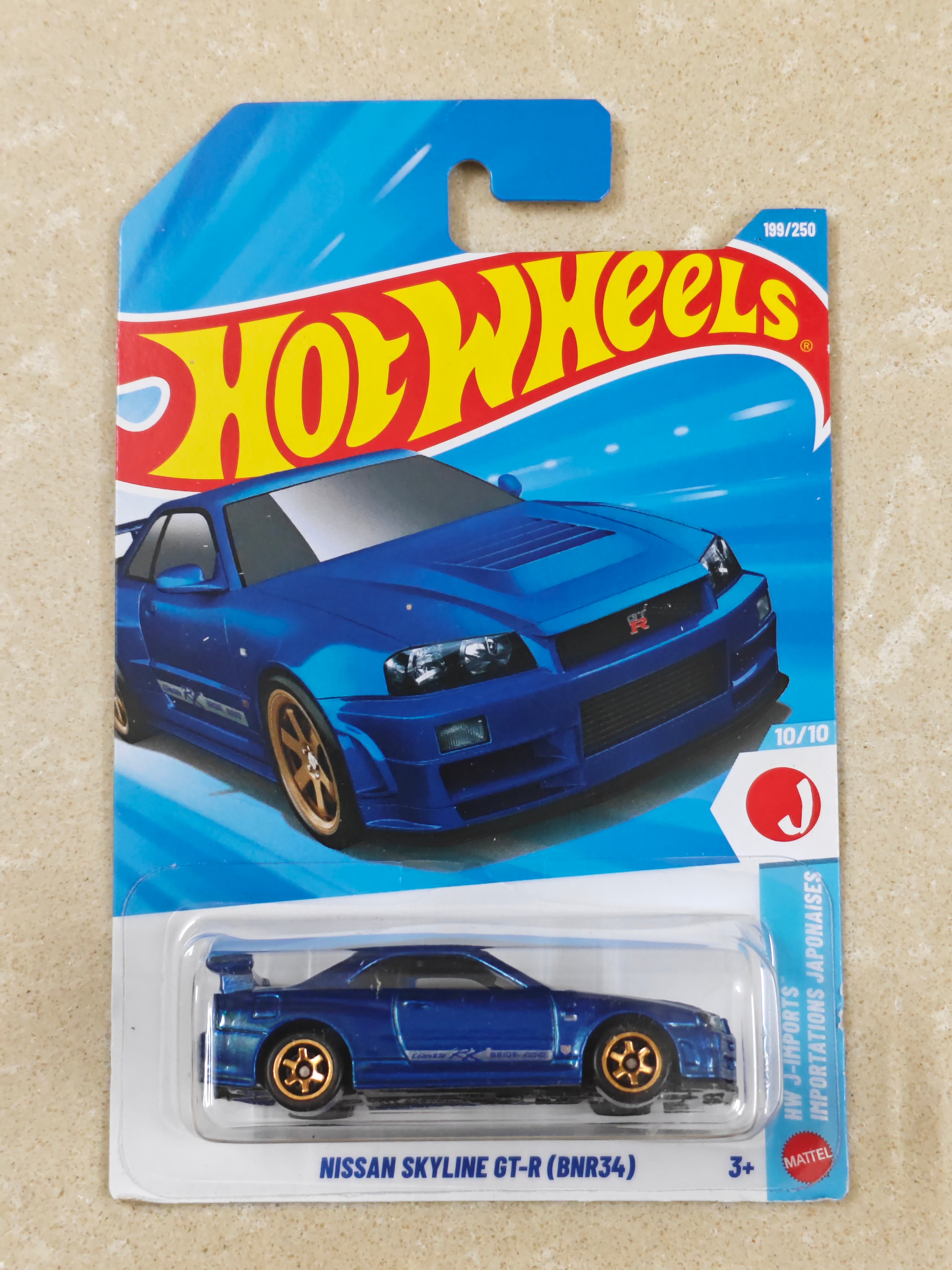 Hot Wheels - K Case - Nissan Skyline GT-R (BNR34) - Diecast Car - 1:64 Scale