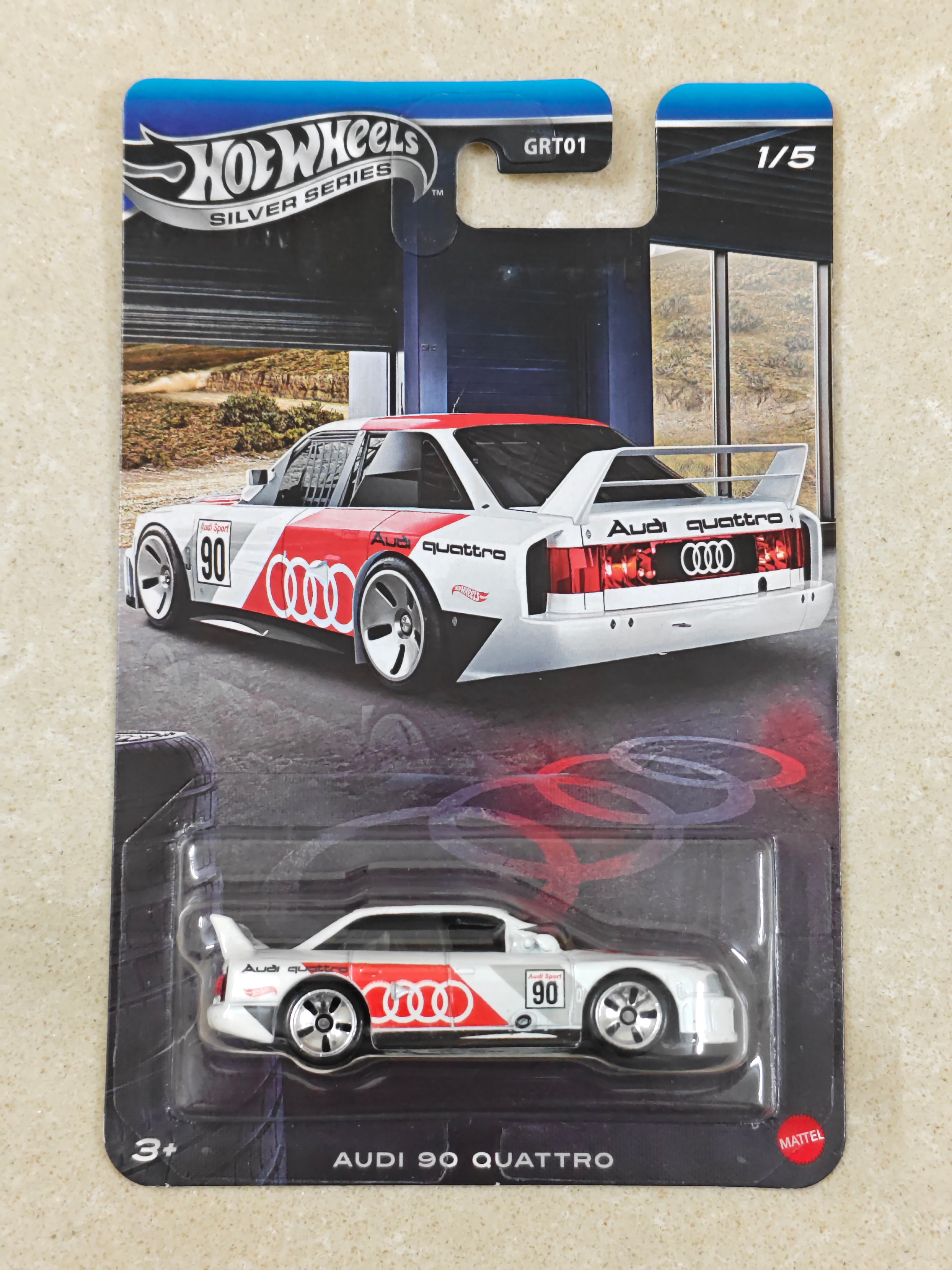 Hot Wheels - Silver Series - Audi 90 Quattro - Diecast Car - 1:64 Scale