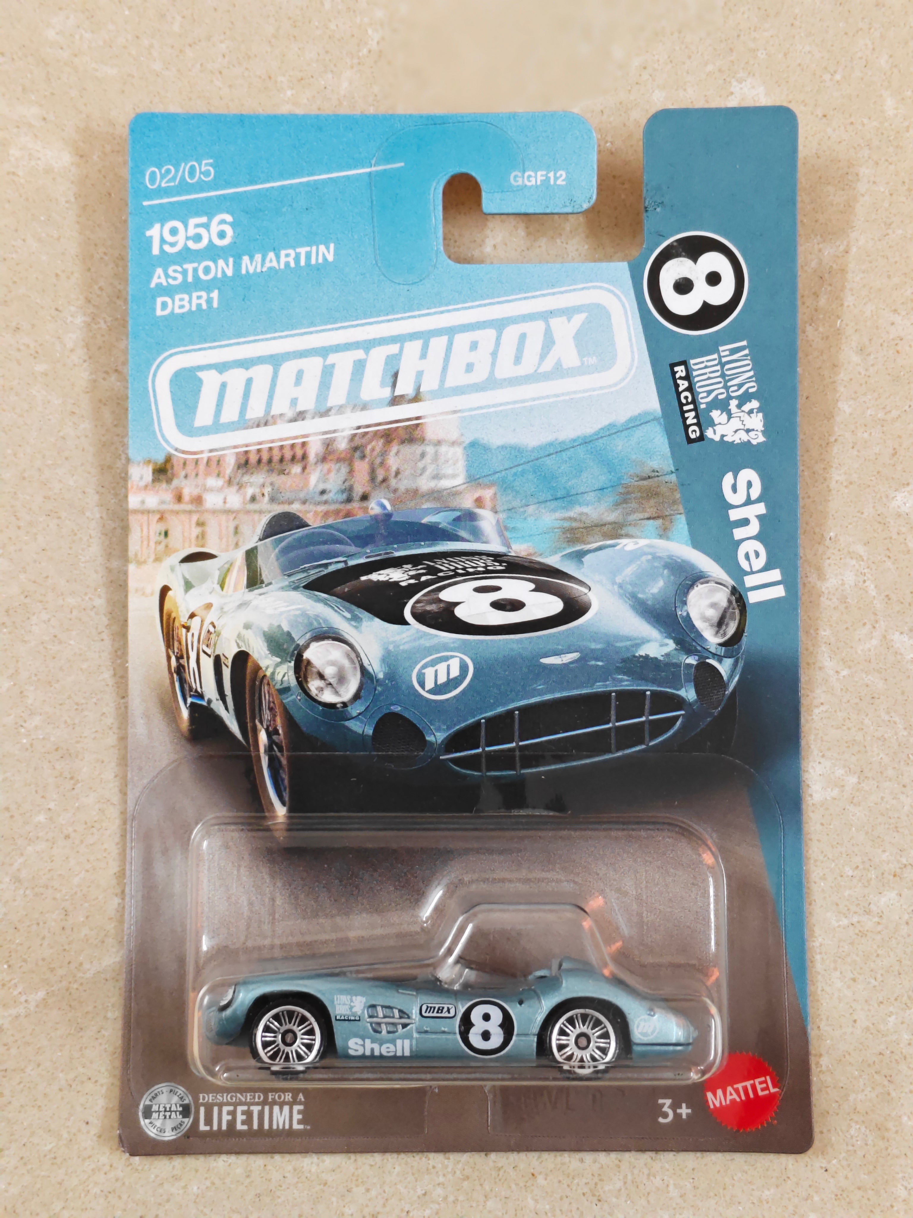 Matchbox - 1956 Aston Martin DBR1 - Diecast Car - 1:64 Scale