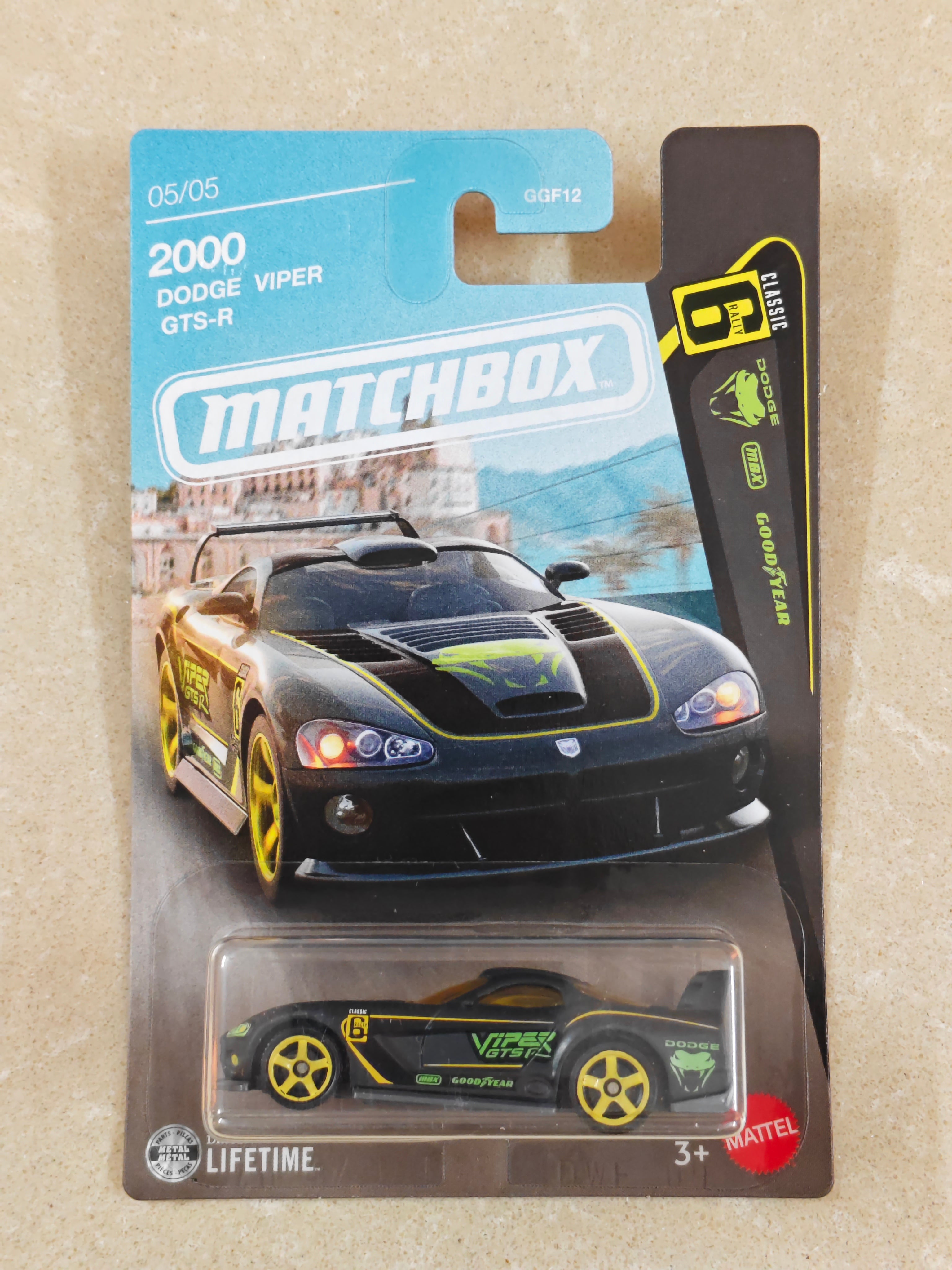 Matchbox - 2000 Dodge Viper GTS R - Diecast Car - 1:64 Scale