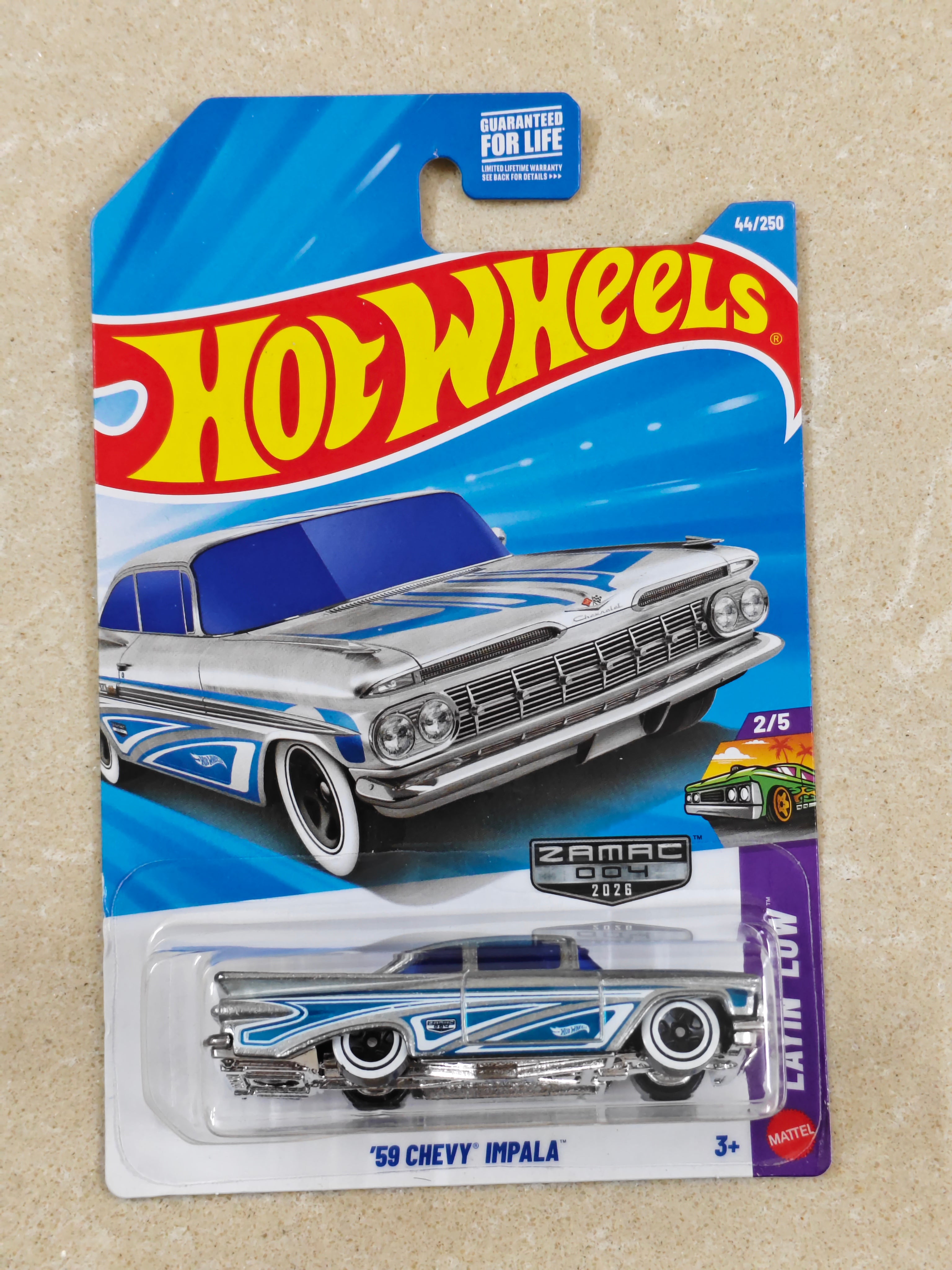Hot Wheels - Zamac - US Imported - 59 Chevy Impala - Diecast Car - 1:64 Scale