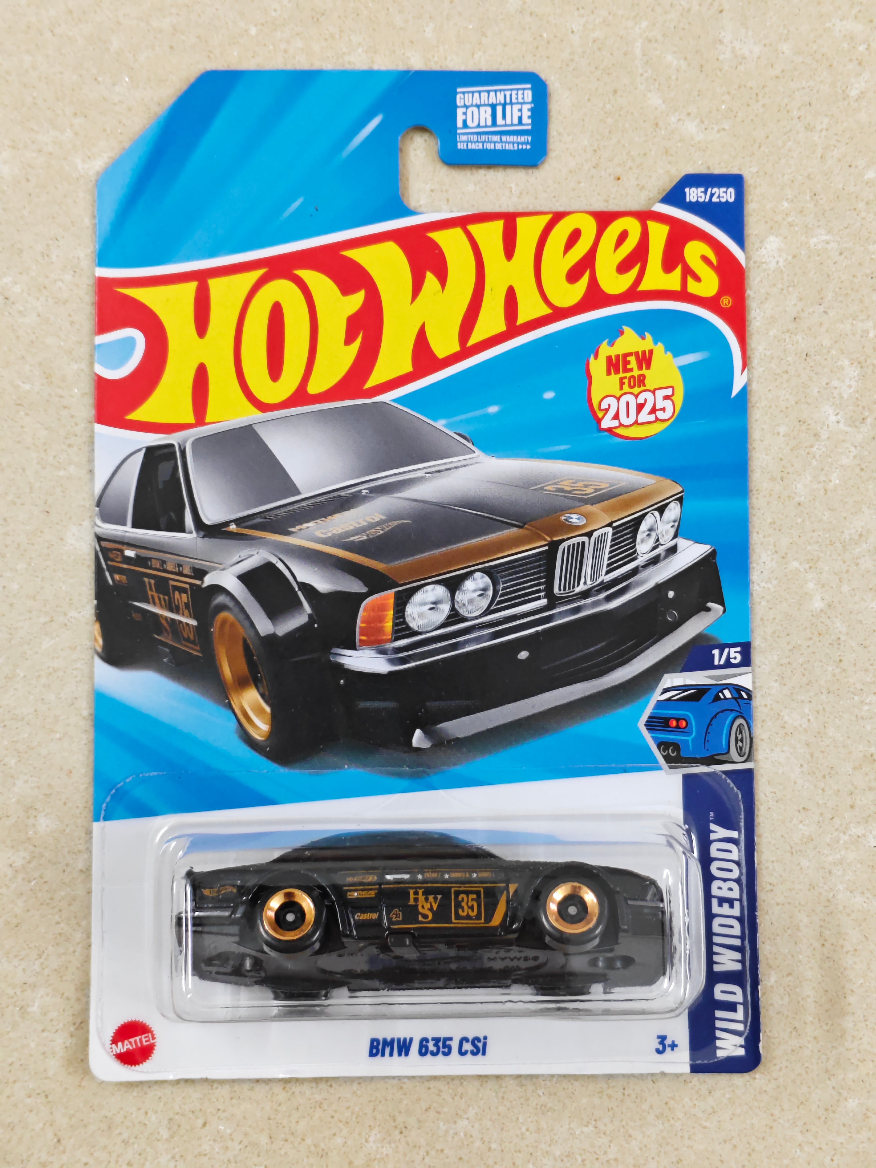 Hot Wheels - US Imported - BMW 635 CSI Black - Diecast Car - 1:64 Scale
