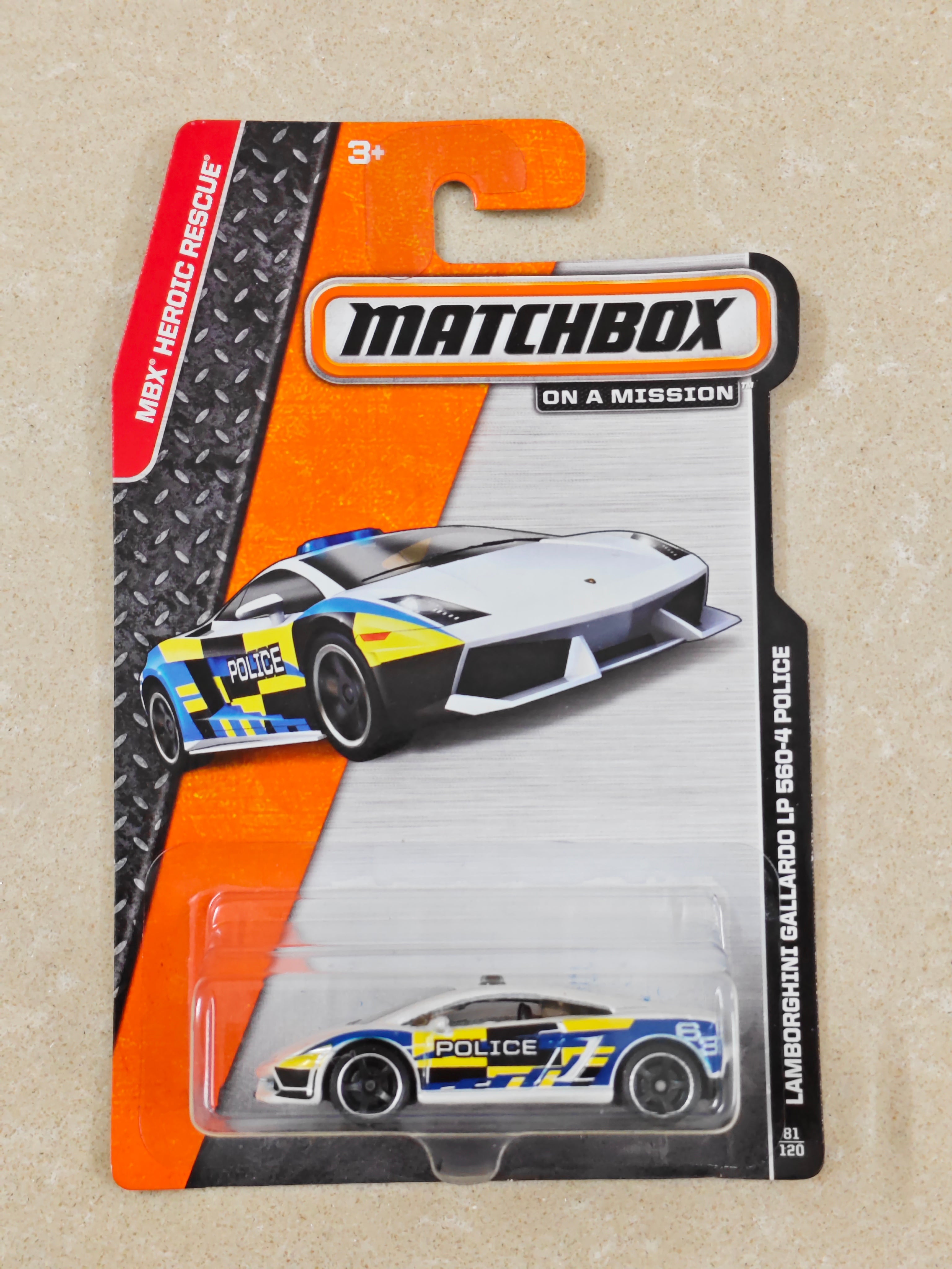 Matchbox - US Imported - Lamborghini Gallardo LP 560-4 Police - Diecast Car - 1:64 Scale