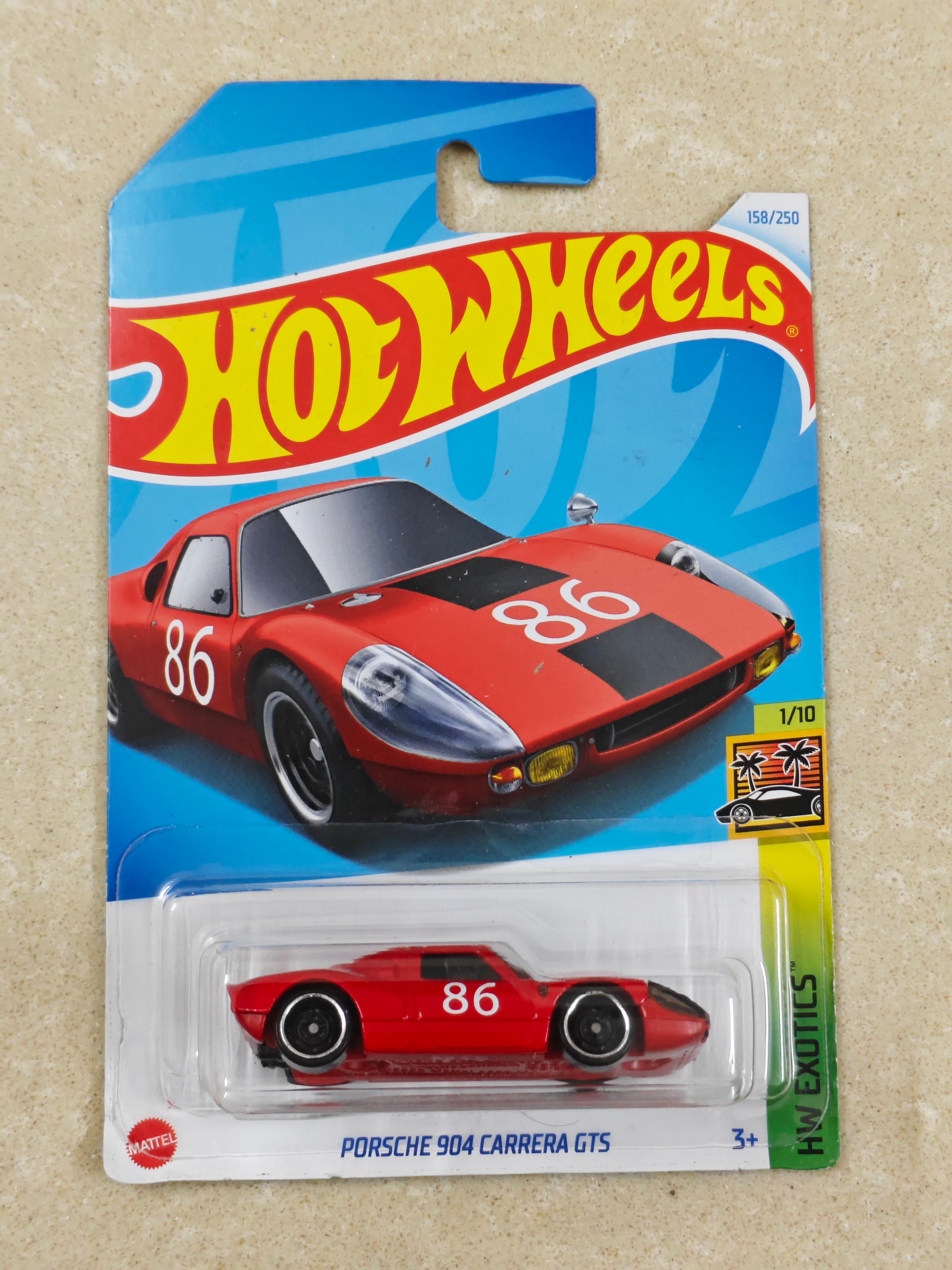 Hot Wheels - Porsche 904 Carrera GTS Red - Diecast Car - 1:64 Scale (Soft Corners)