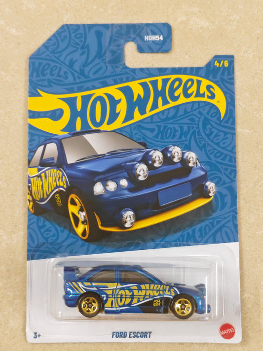 Hot Wheels - Anniversary Edition - Ford Escort - Diecast Car - 1:64 Scale