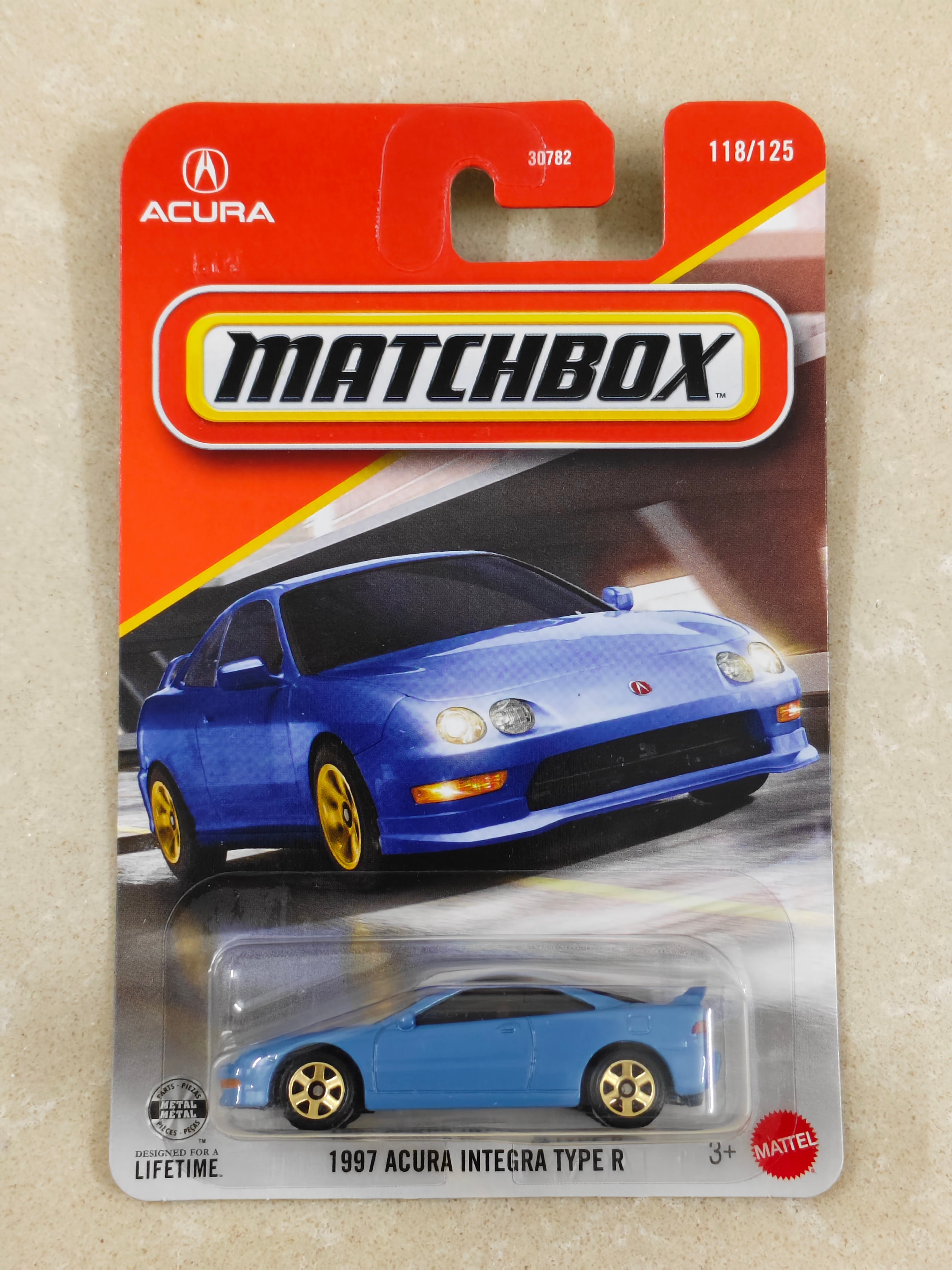 Matchbox - 1997 Acura Integra Type R - Diecast Car - 1:64 Scale