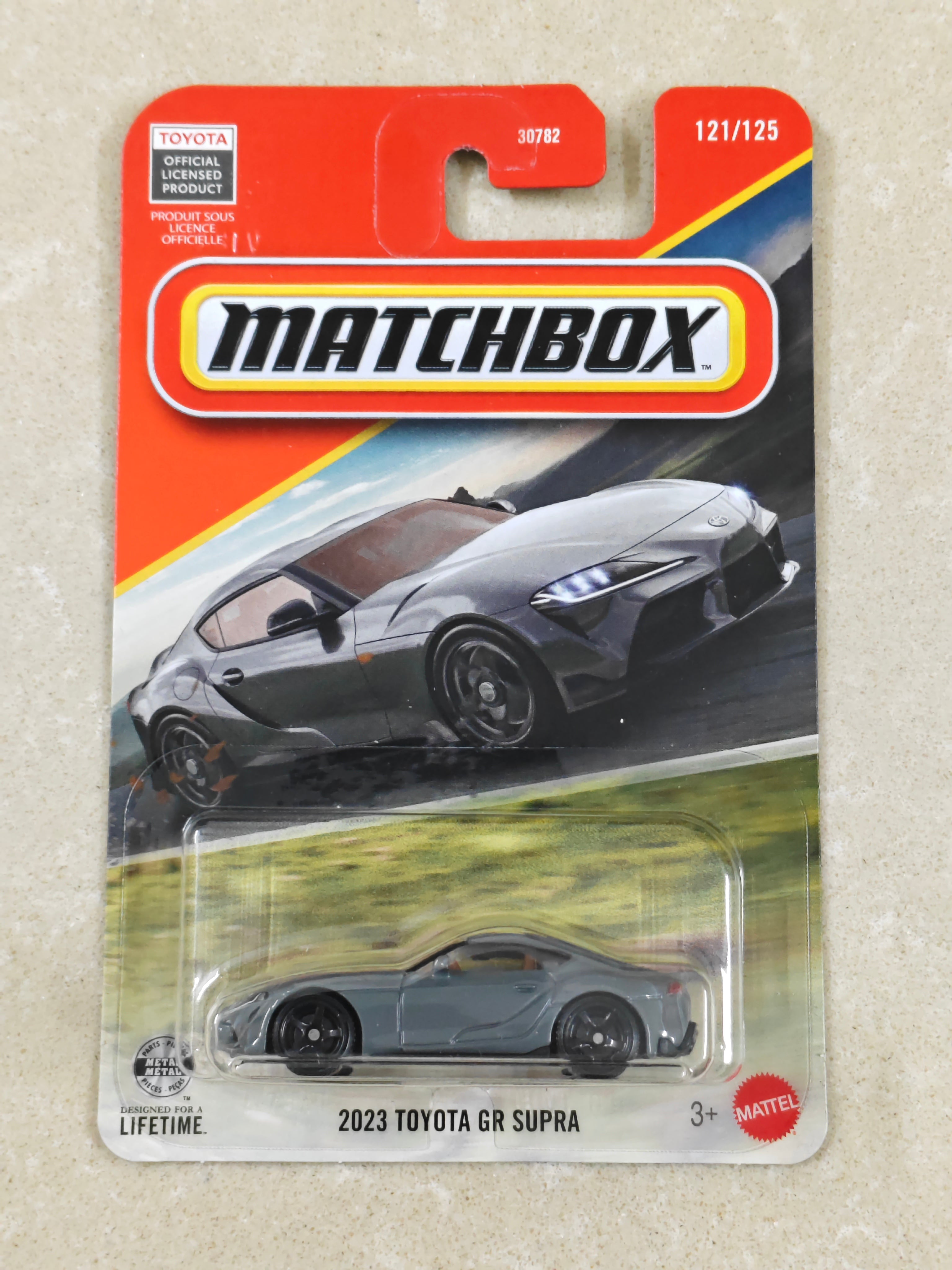 Matchbox - 2023 Toyota GR Supra Grey - Diecast Car - 1:64 Scale
