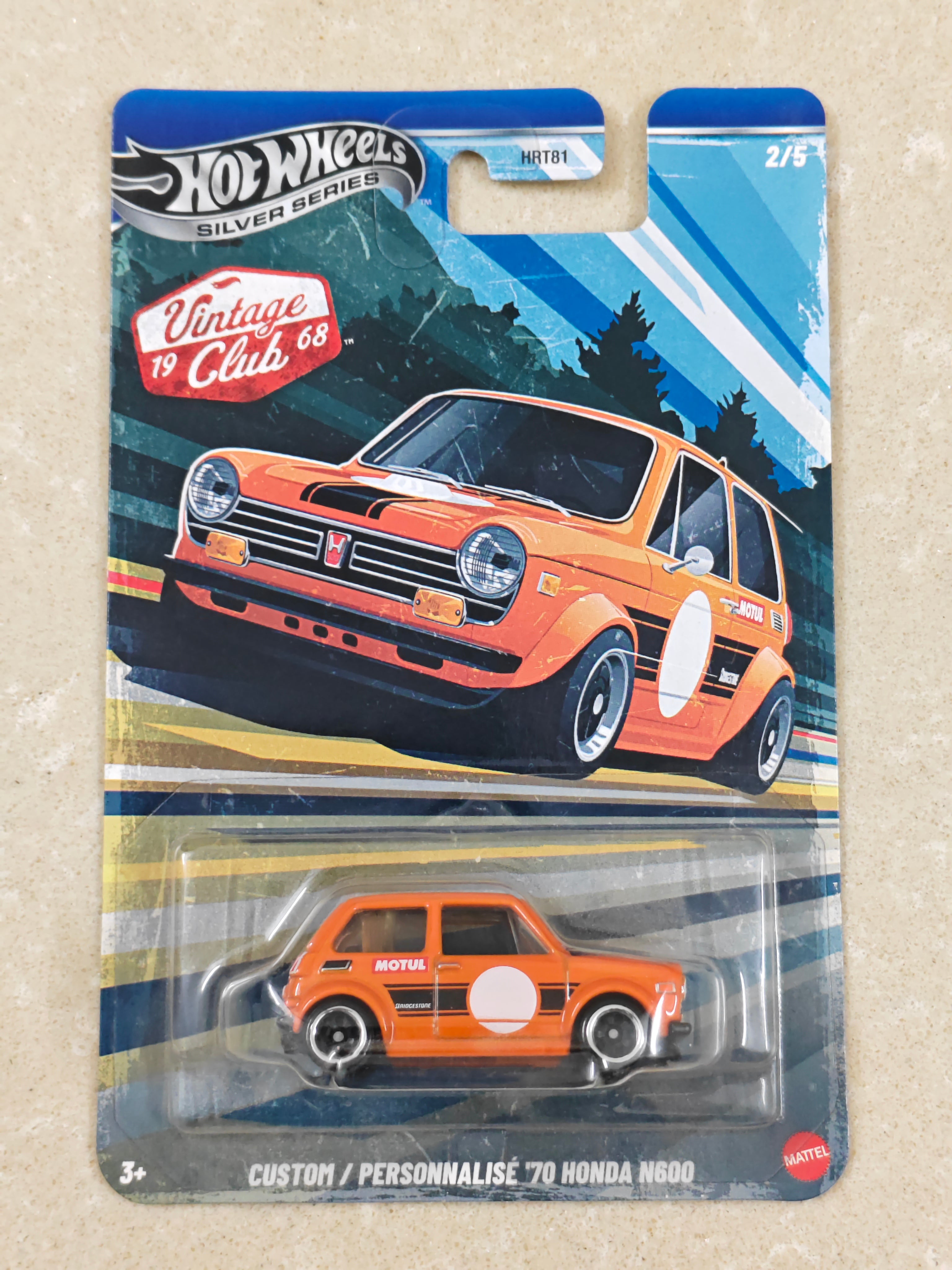 Hot Wheels - Silver Series - Custom 70 Honda N600 - Diecast Car - 1:64 Scale