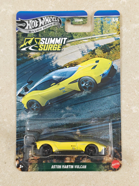 Hot Wheels - Us Imported - Silver Series Summit Surge - Aston Martin Vulcan - Diecast Car - 1:64 Scale