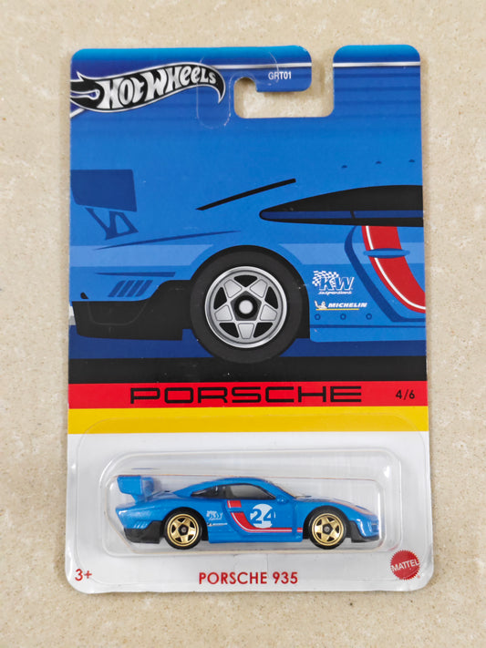 Hot Wheels - US Imported - Silver Series - Porsche 935  - Diecast Car - 1:64 Scale (Soft Corners)