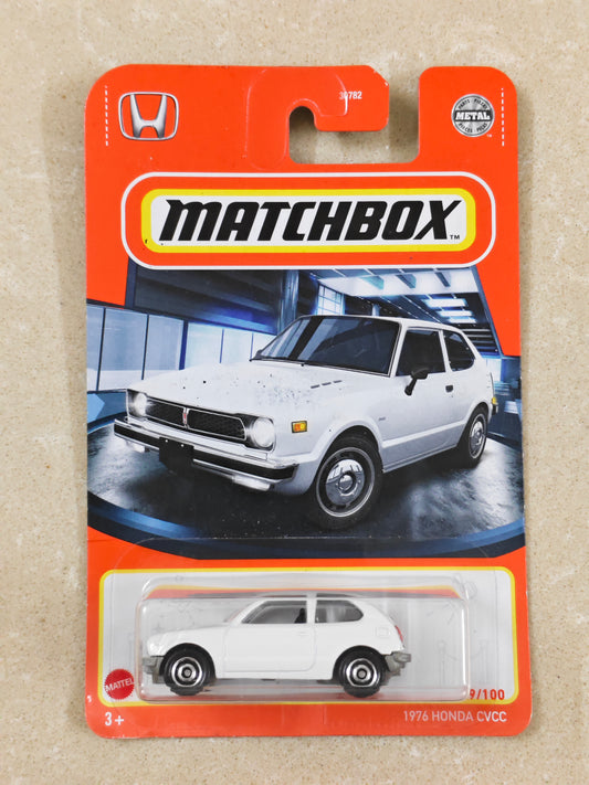Matchbox - Imported - 1976 Honda CVCC - Diecast Car - 1:64 Scale (Soft Corners)