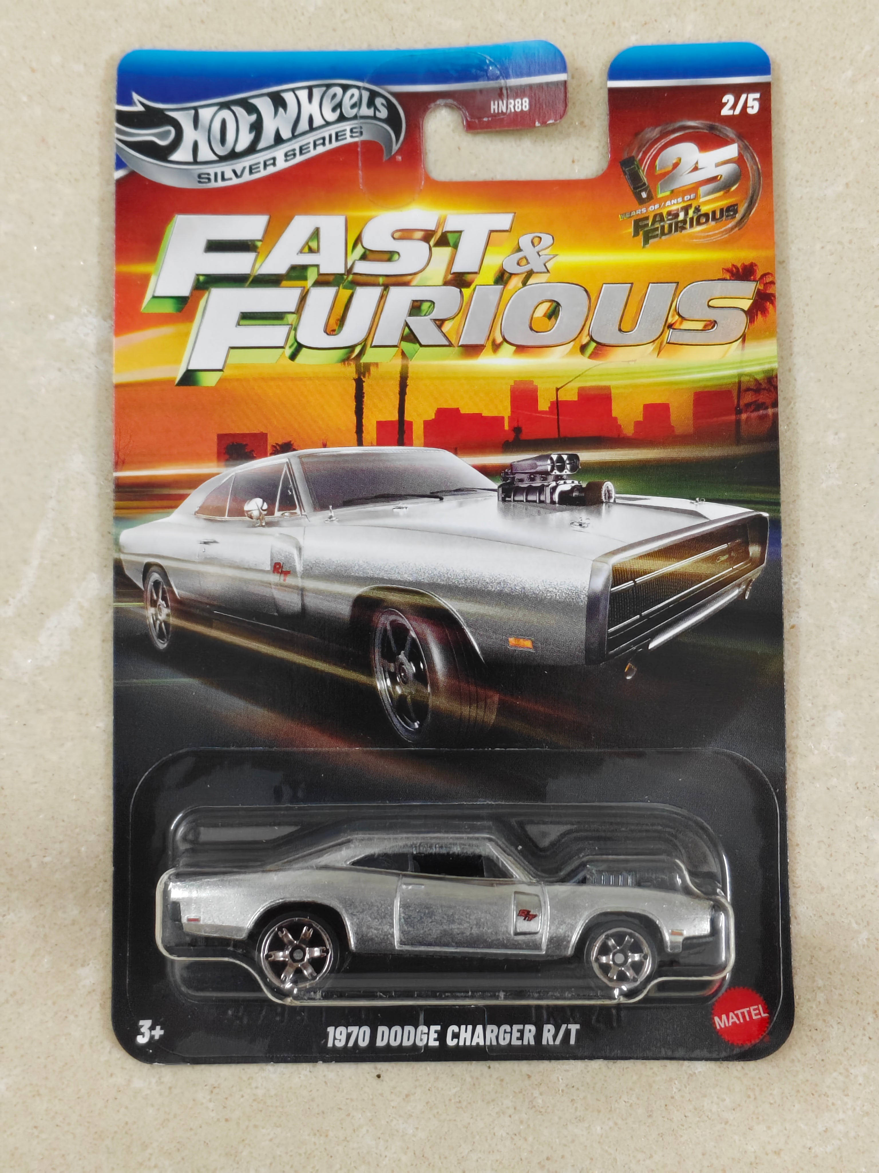 Hot Wheels - Silver Series - Fast & Furious - 1970 Dodge Charger R/T - Diecast Car - 1:64 Scale