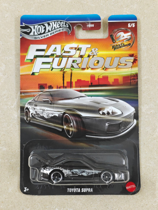 Hot Wheels - Silver Series - Fast & Furious - Toyota Supra - Diecast Car - 1:64 Scale