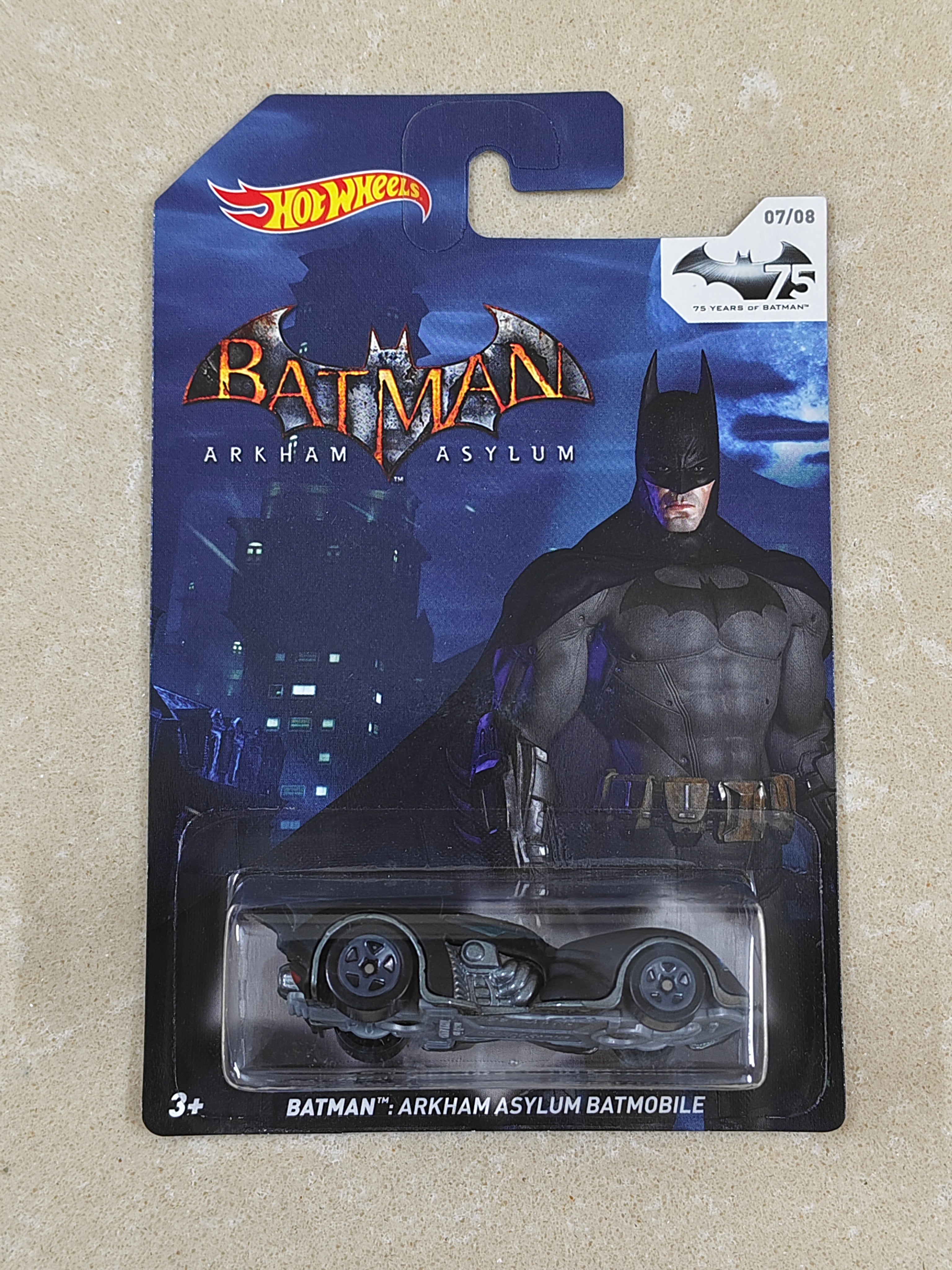 Hot Wheels - US Imported - Batman Arkham Asylum Batmobile Matte - Diecast Car - 1:64 Scale