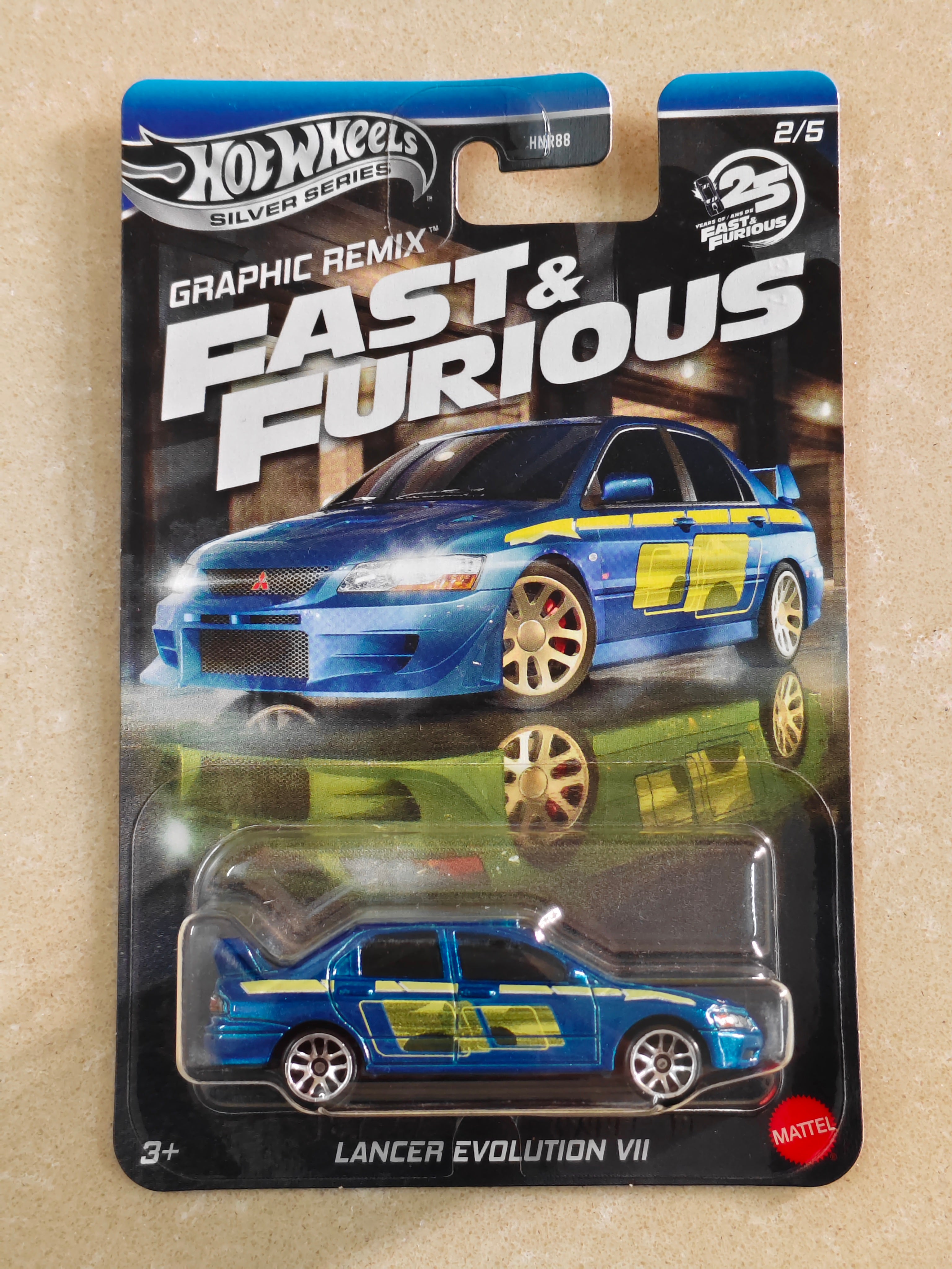 Hot Wheels - Silver Series - Imported -  Lancer Evolution VII - Diecast Car - 1:64 Scale