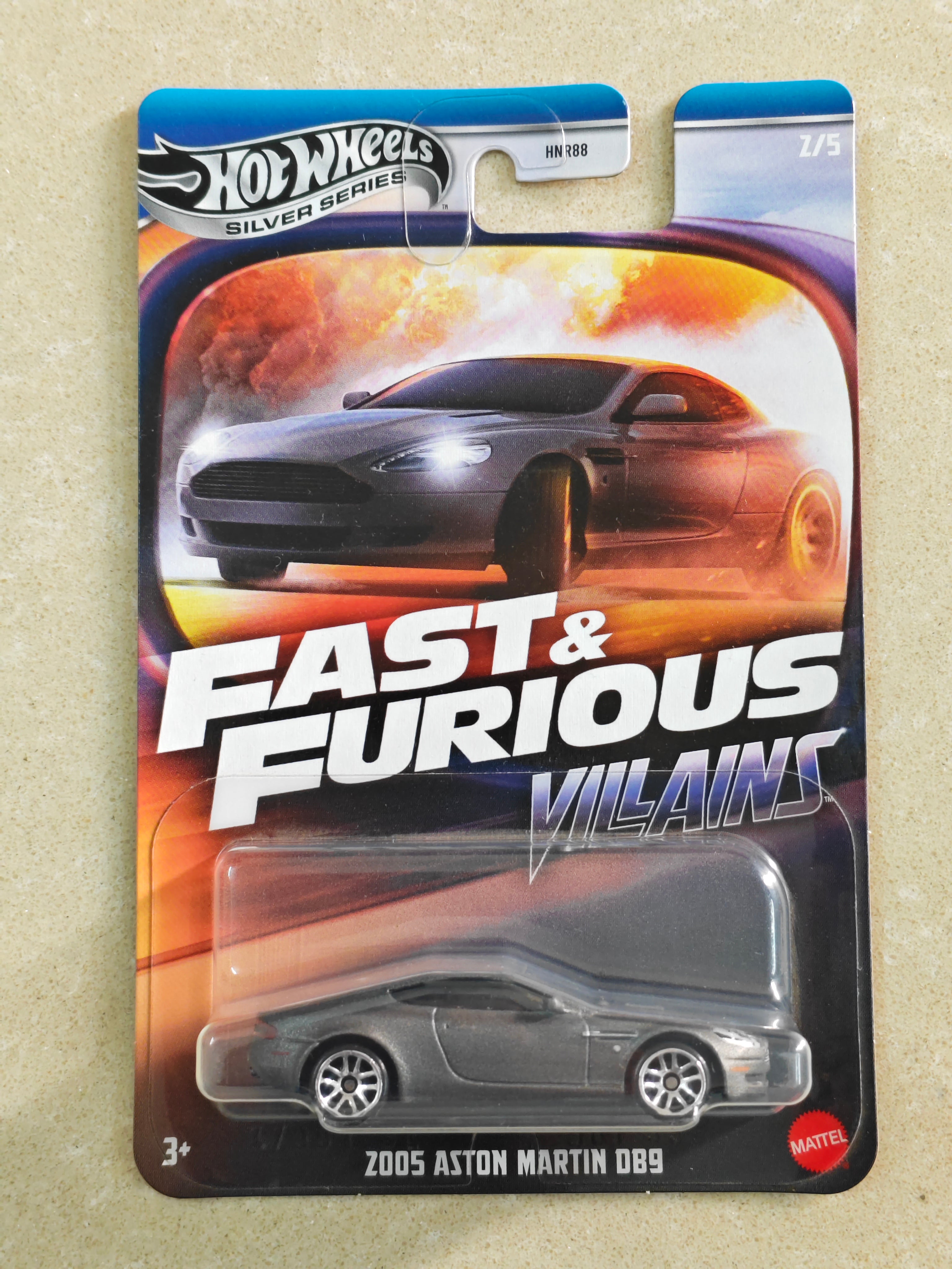 Hot Wheels - Silver Series - Imported -  2005 Aston Martin DB9 - Diecast Car - 1:64 Scale