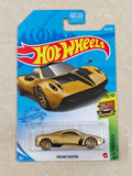 Hot Wheels -  US Imported - Pagani Huayra Golden - Diecast Car - 1:64 Scale  (Soft Corners)