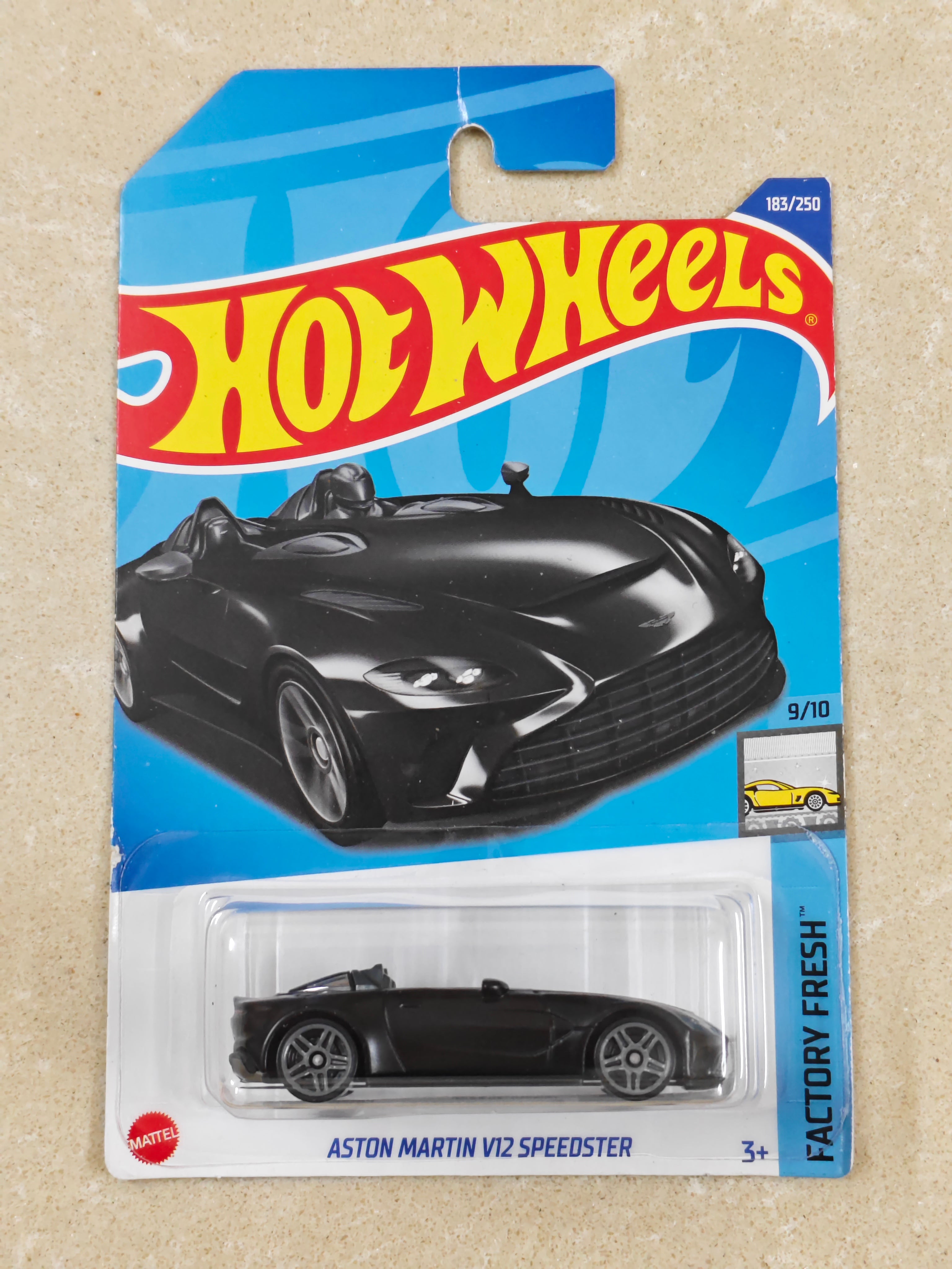 Hot Wheels - Imported - Aston Martin V12 Speedster - Diecast Car - 1:64 Scale (Creased Card)