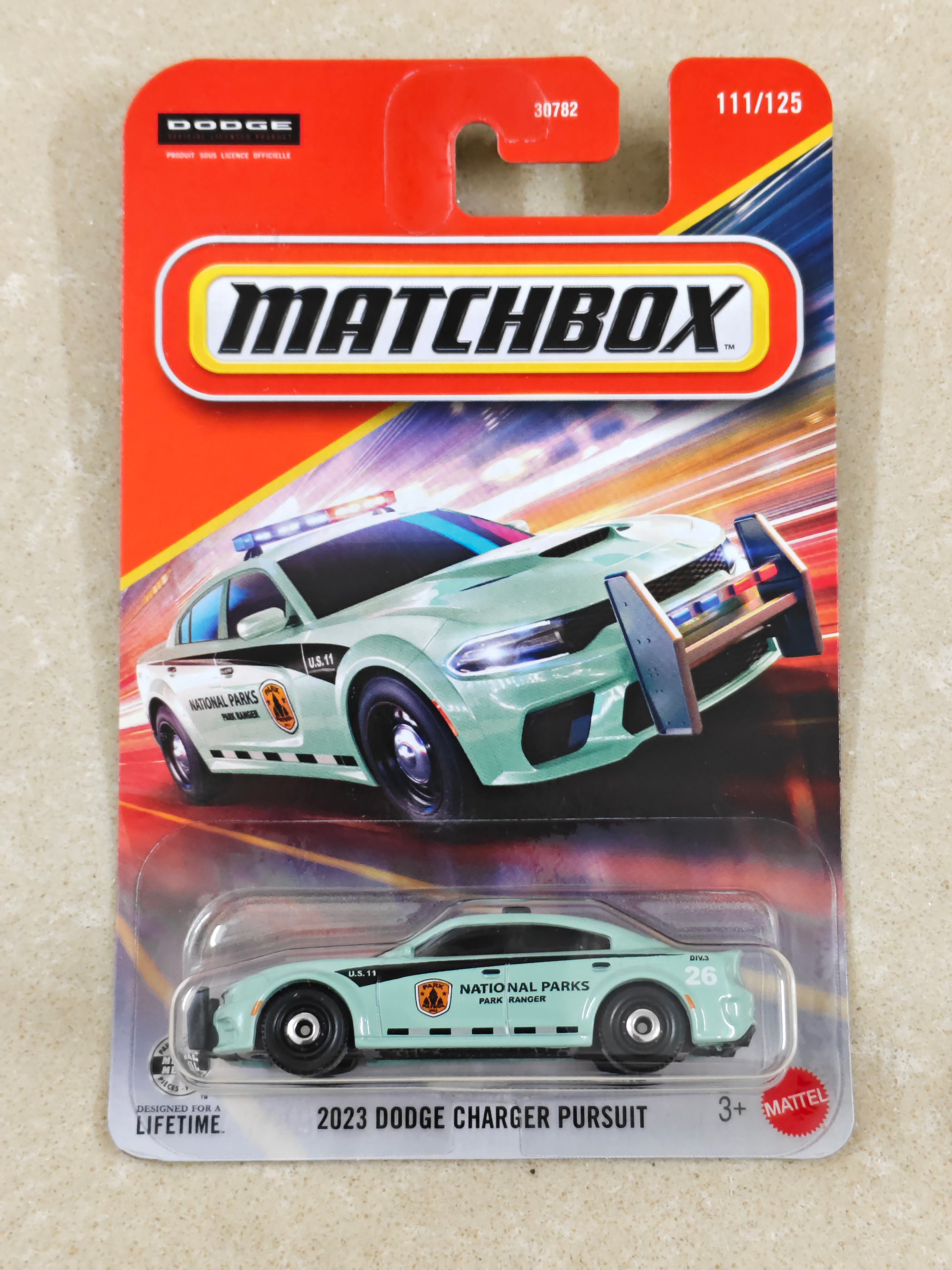 Matchbox - 2023 Dodge Charger Pursuit - Diecast Car - 1:64 Scale