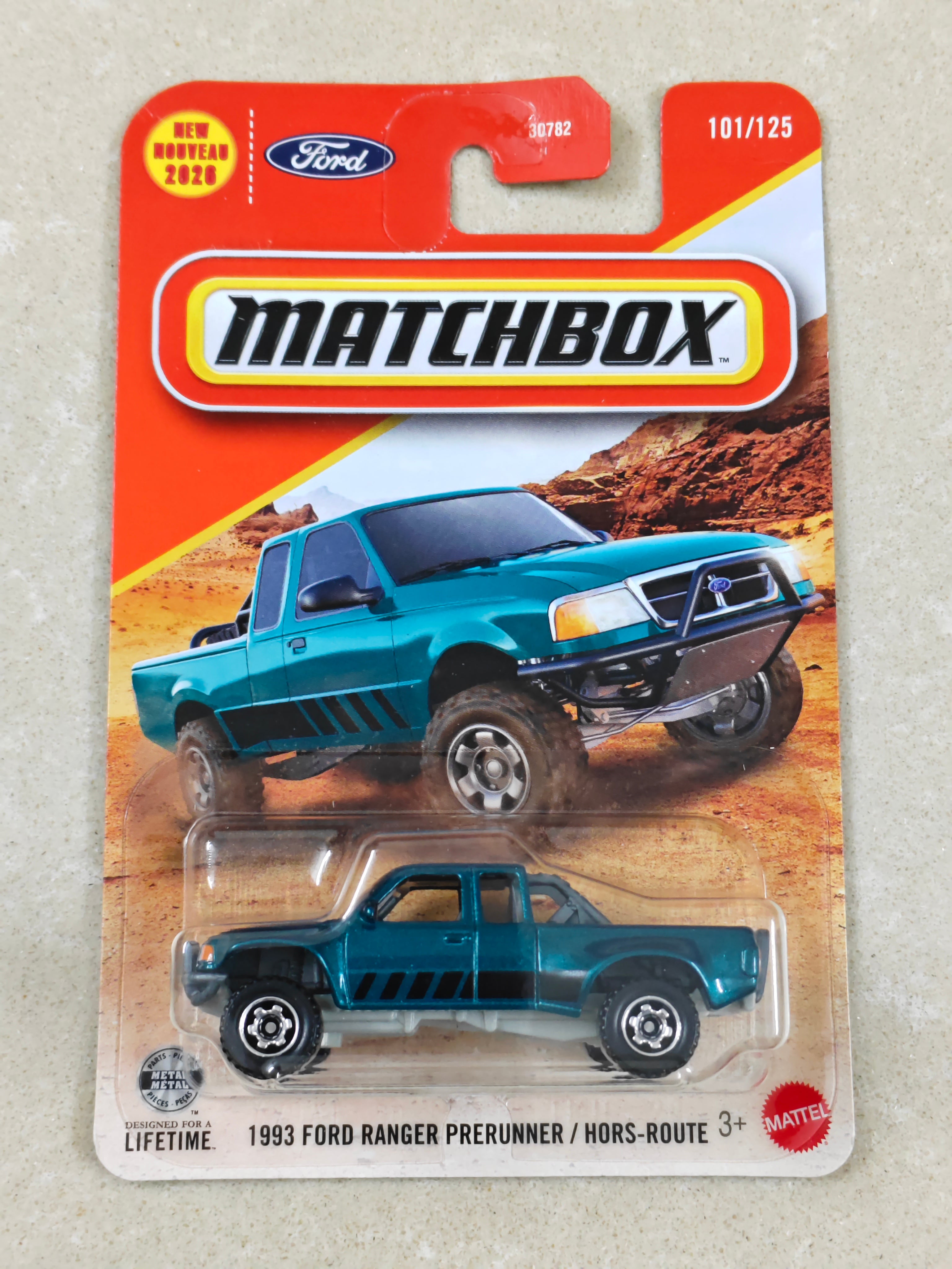 Matchbox - 1993 Ford Ranger Prerunner - Diecast Car - 1:64 Scale