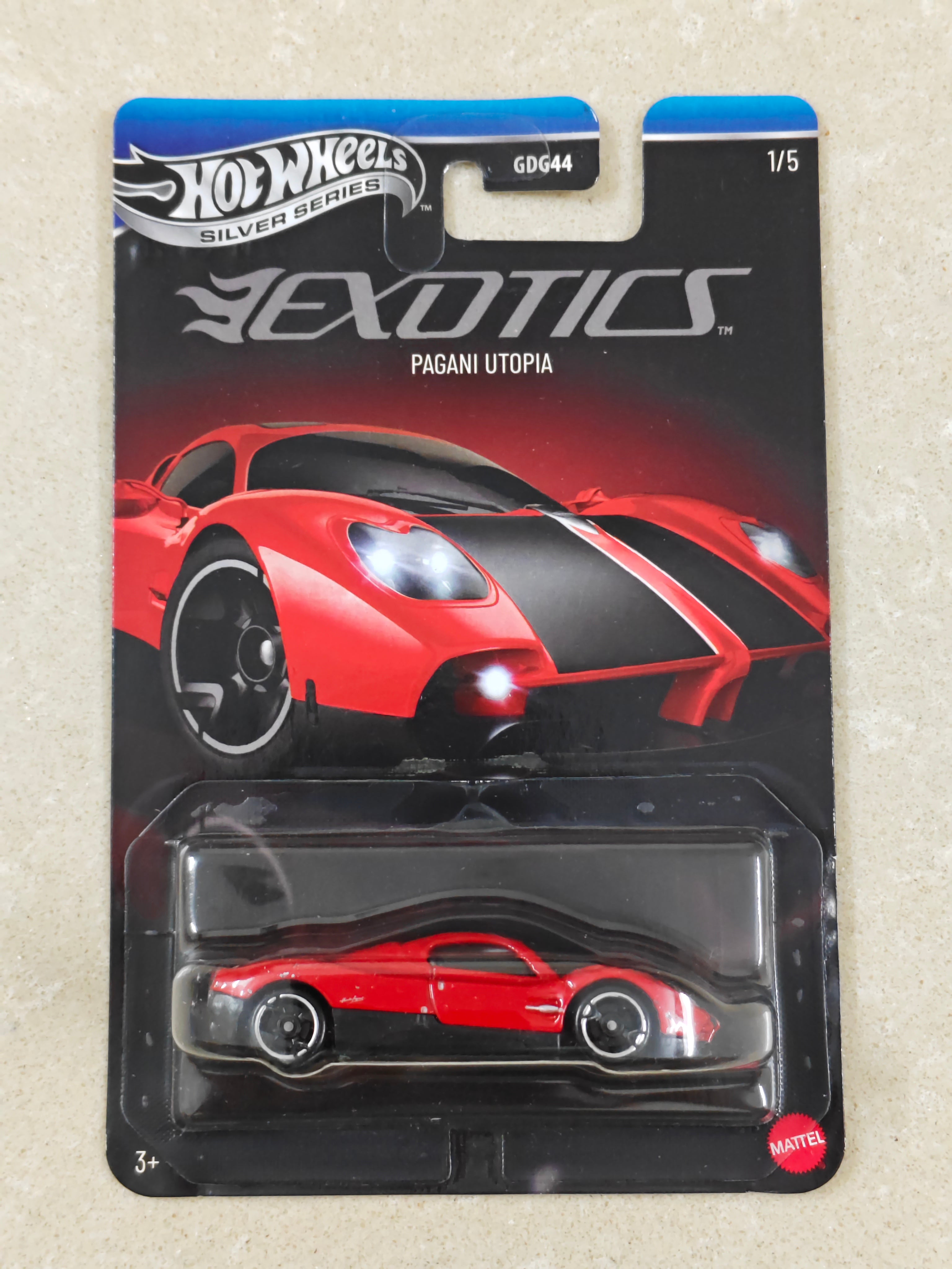 Hot Wheels - Silver Series Exotics - Pagani Utopia - Diecast Car - 1:64 Scale