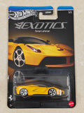 Hot Wheels - Silver Series Exotics - Ferrari LaFerrari - Diecast Car - 1:64 Scale (Card Creased At Back)