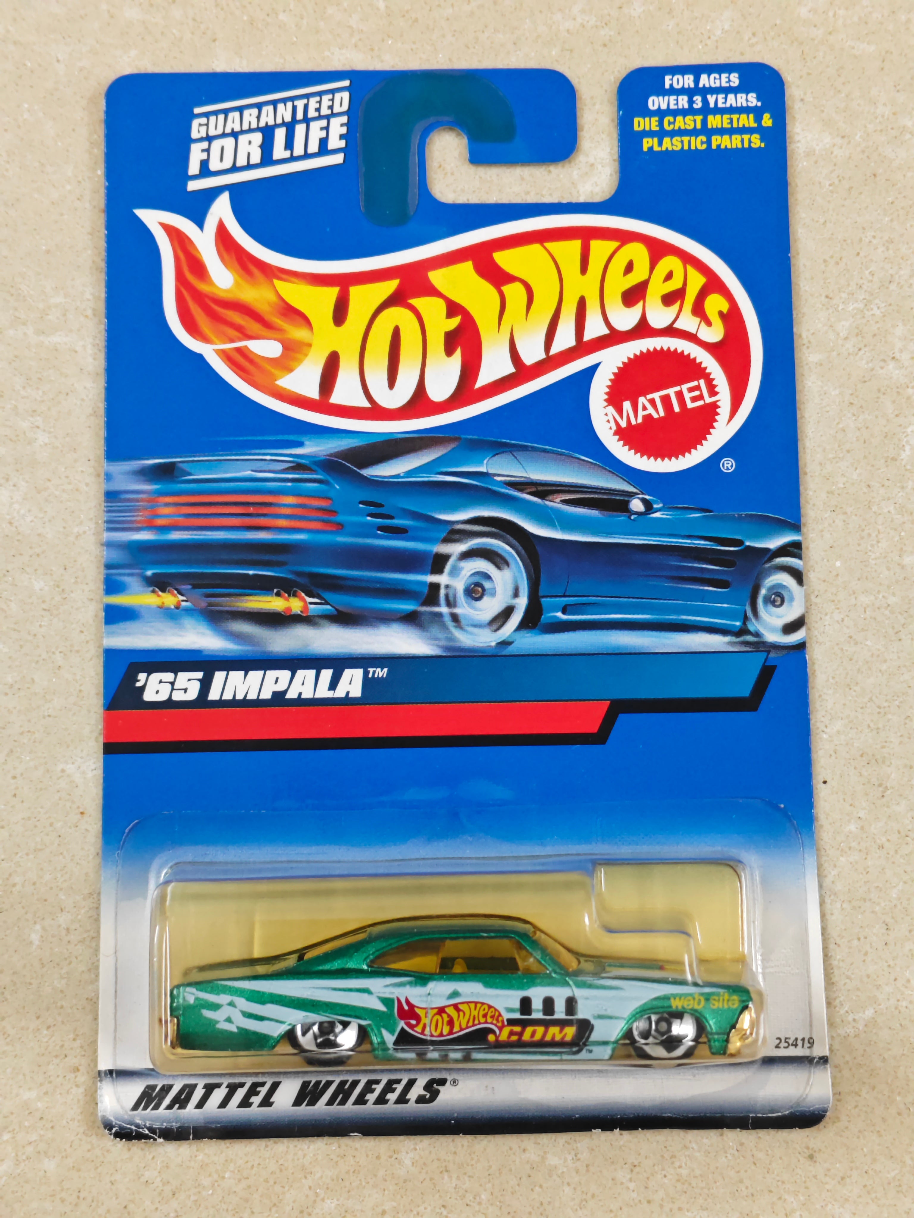 Hot Wheels -  US Imported - 65 Impala - Diecast Car - 1:64 Scale (Soft Corner)