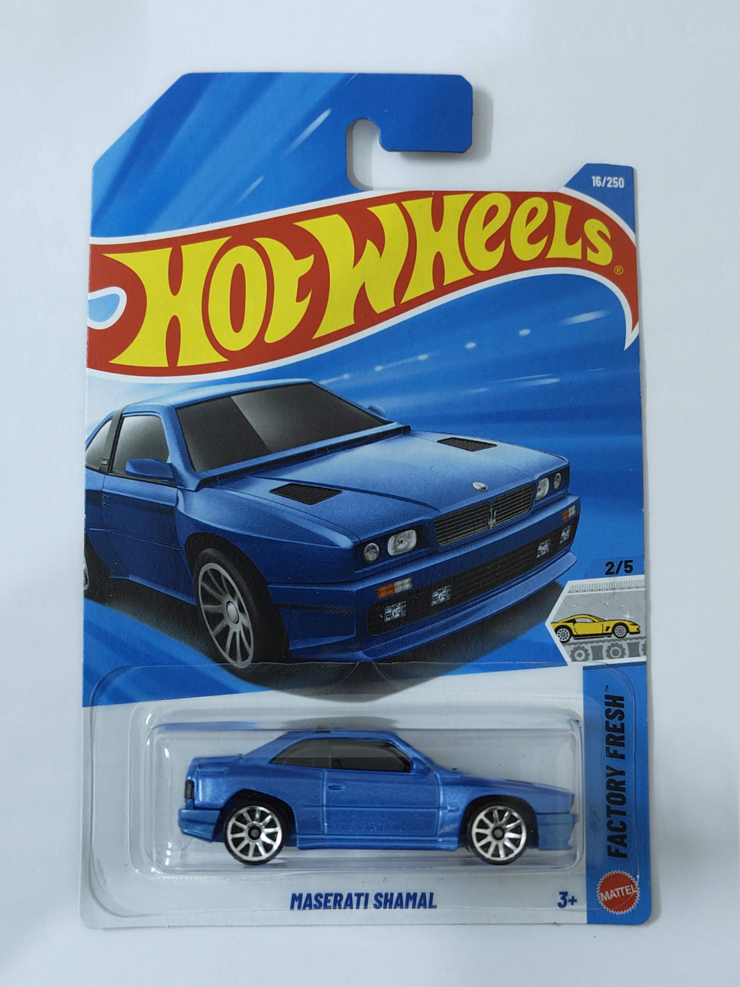 Hot Wheels Maserati Shamal Blue Diecast Car 1:64 Scale - Exotic Supercar Collection
