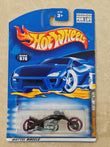 Hot Wheels Imported Skull & Series Blast Lane Diecast Bike 1:64 Scale - Vintage Bike Collection