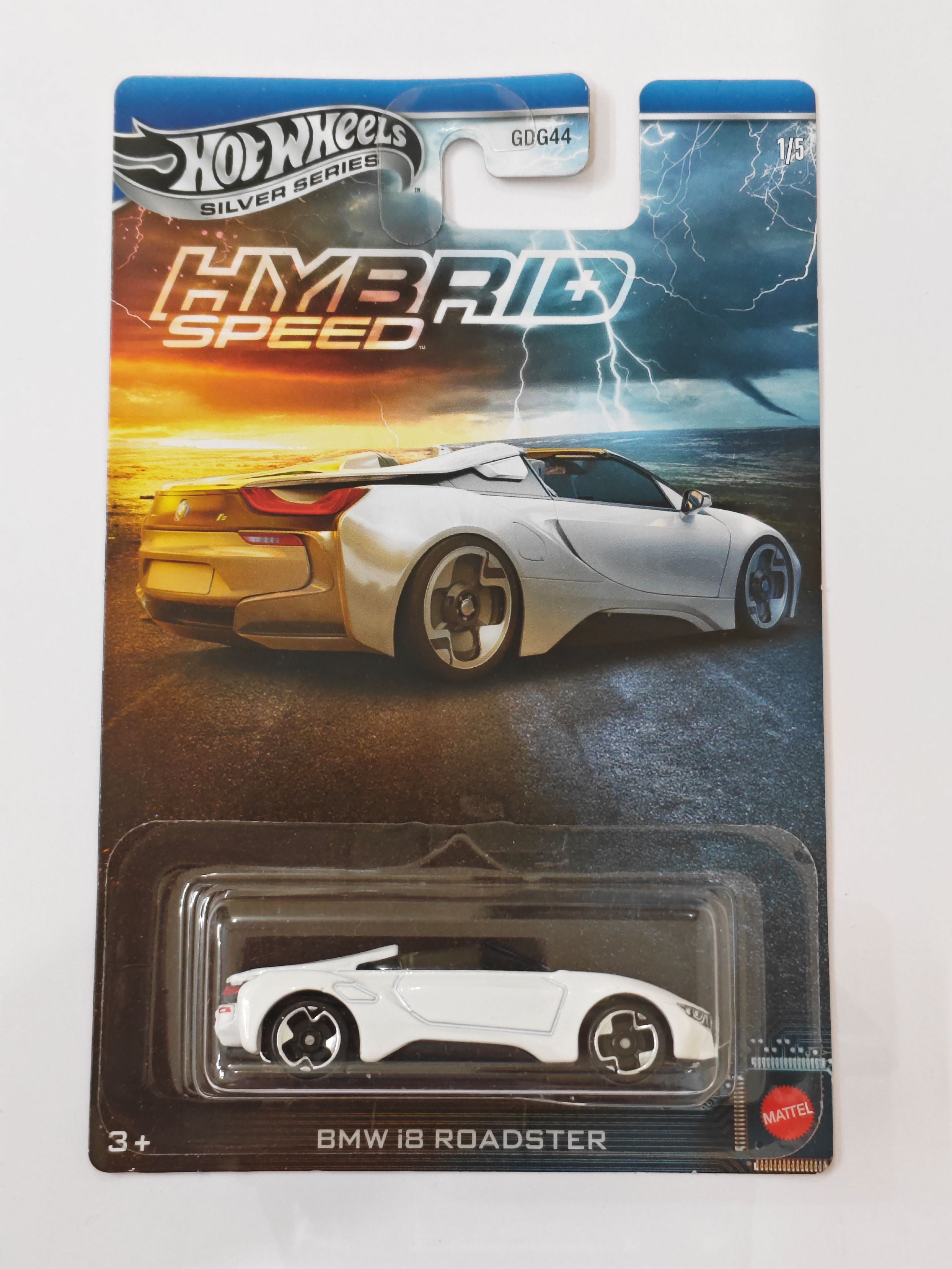 Hot Wheels Hybrid Speed BMW i8 Roadster Diecast Car 1:64 Scale - Exotic Supercar Collection