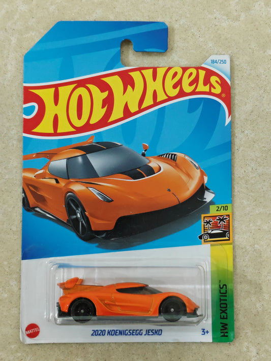 Hot Wheels 2020 Koenigsegg Jesko Orange Diecast Car 1:64 Scale - Exotic Supercar Collection