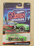 Hot Wheels Neon Speeders 2008 Lancer Evolution Diecast Car 1:64 Scale - Exotic Car Collection