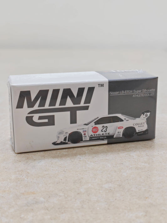 Mini GT Nissan LB-ER34 Super Silhouette Athlete/Collet Diecast Car 1:64 Scale