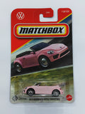 Matchbox Imported 2019 Volkswagen Beetle Convertible Pink Diecast Car 1:64 Scale