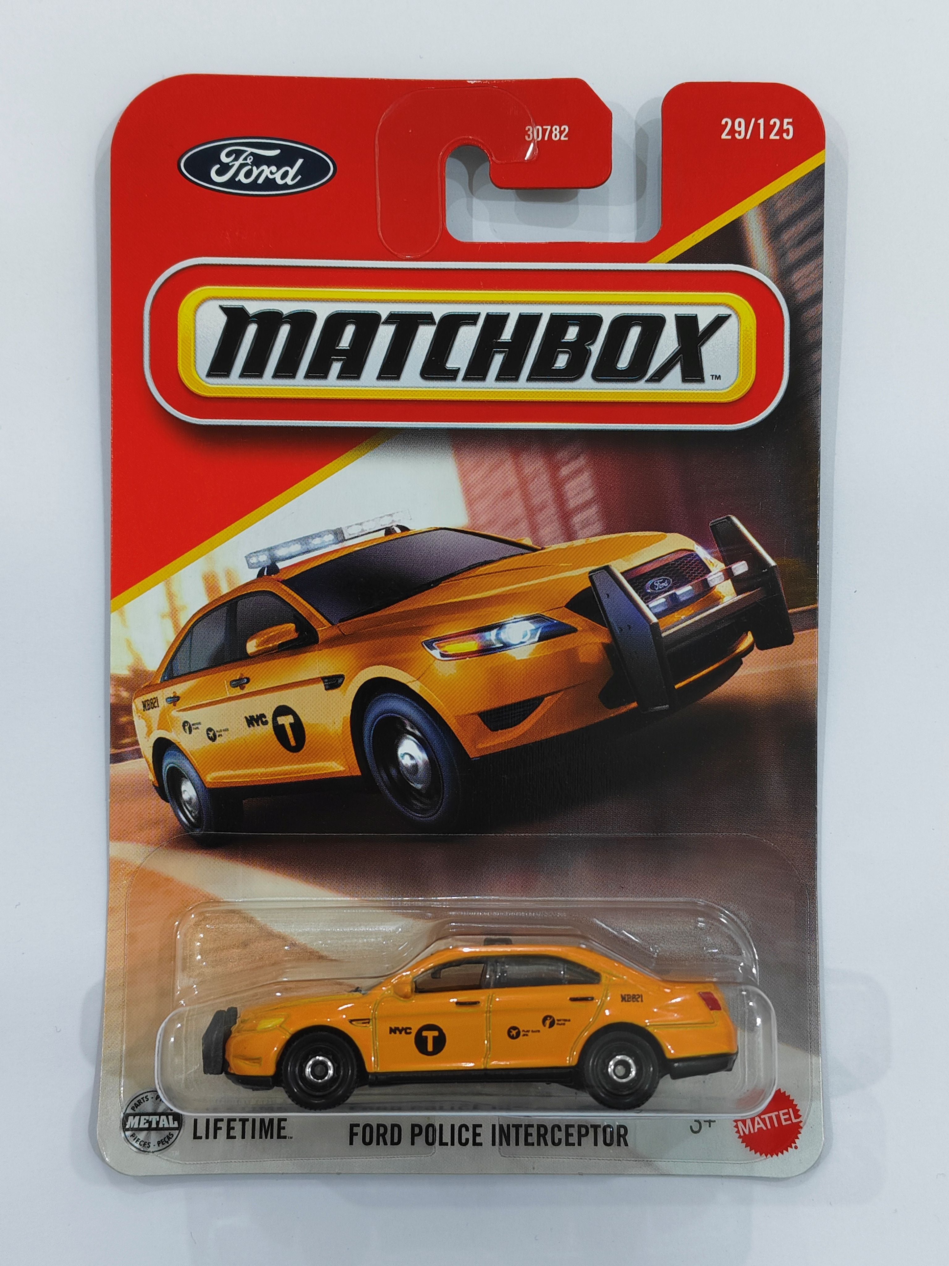 Matchbox Imported Ford Police Interceptor Diecast Car 1:64 Scale