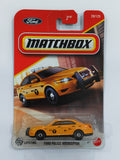 Matchbox Imported Ford Police Interceptor Diecast Car 1:64 Scale