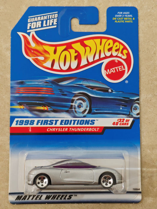 Hot Wheels Imported Chrysler Thunderbolt Diecast Car 1:64 Scale - Rare Exotic Car Collection