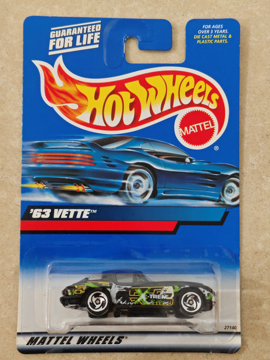 Hot Wheels Imported 63 Vette Diecast Car 1:64 Scale - Rare Exotic Car Collection
